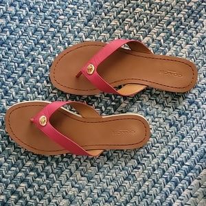 Raspberry Pink, Coach Sandles, Size 7